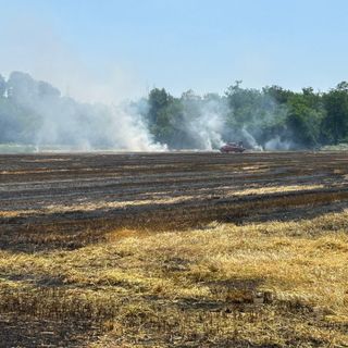 Roghi nel Varesotto: campi  in fiamme tra caldo record e disattenzione