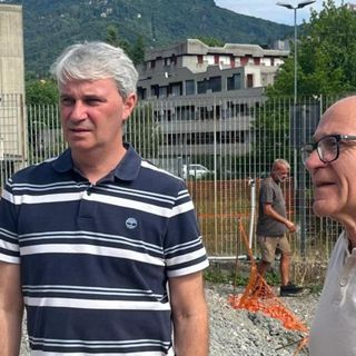Il sindaco Davide Galimberti con il consigliere provinciale Michele Di Toro