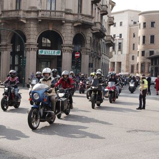 Alcune immagini del MotoGiro 2025 organizzato a Varese dalla Croce Rossa