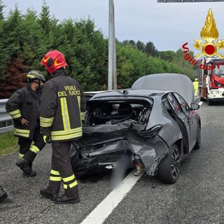 Le immagini dell'incidente di questa mattina sull'Autostrada dei Laghi a Fagnano Olona