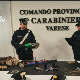 La refurtiva rinvenuta dai carabinieri