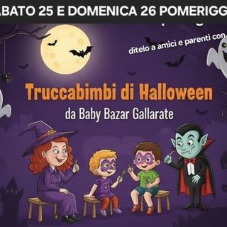 In via Cappuccini 3 a Gallarate abbigliamento, giochi, libri e attrezzature per bambini trovano una seconda vita. E nel weekend 25-26 ottobre si festeggia Halloween! (servizio a cura di Alice Mometti)