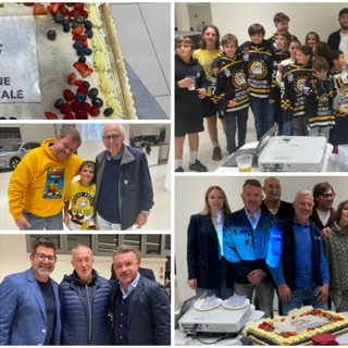 Una bellissima serata ha unito presente e futuro dei Mastini all'Autosalone Internazionale di viale Aguggiari, sponsor del settore giovanile targato HC Varese 1977 che ha presentato la nuova stagione