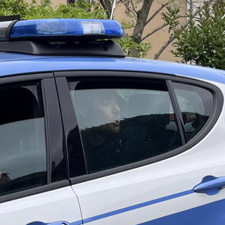 Manfrinati al momento dell'arresto