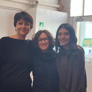 Da sinistra Paola Mencarelli (Uilca Lombardia), Simona Pedrali (Fisac Cgil), Nicol Alejandra Lovazzano (First Cisl)