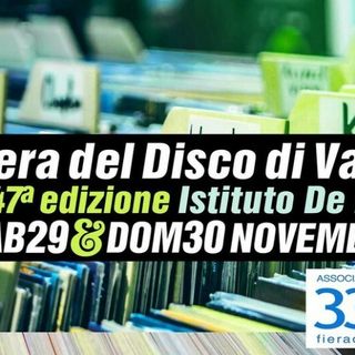 Sabato 29 e domenica 30 la Fiera del Disco arriva all'Istituto De Filippi