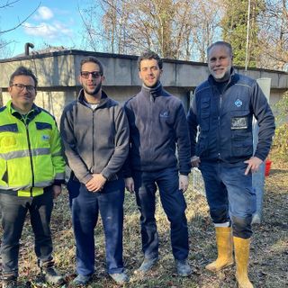 Il team di lavoro a Bedero Valcuvia