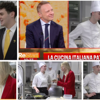La diretta di "Re Start" su Rai 3 con le cucine dell'istituto De Filippi: il ministro Lollobrigida ha applaudito studentesse e studenti varesini e la preside Laura Broggi