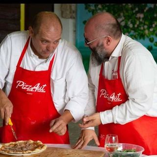 La foto postata da Nico Acampora con Enrico Celeghin