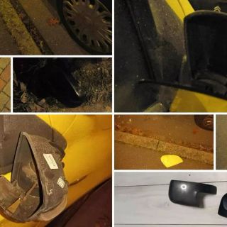 I danni provocati dai vandali (foto tratta da IlSaronno.it)