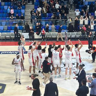 La gioia biancorossa al PalaLido