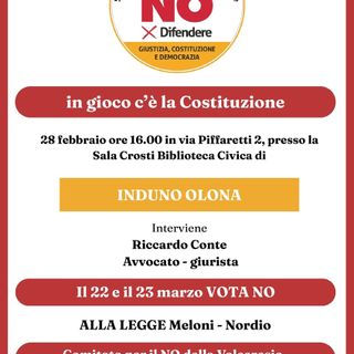 Anche in Valceresio è nato il "Comitato del NO": incontro il 28 febbraio