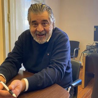 Stefano Malerba nel suo ufficio a Palazzo Estense