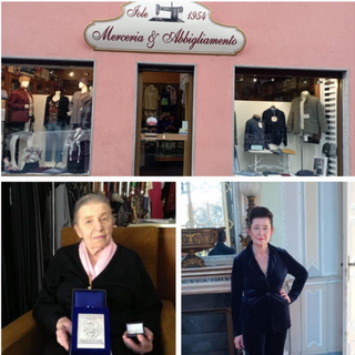 Dalla signora Fausta a Sangiano non solo merceria e abbigliamento: «Un sorriso, un consiglio e il vestito per le occasioni importanti»