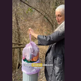 Un frame del video pubblicato dal sindaco di Cuasso al Monte Loredana Bonora