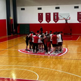 I biancorossi dopo l'allenamento di oggi