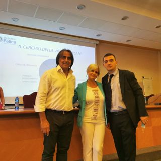 Antonio Mete e Andrea Leta in compagnia di Simona Bastari, relatrice d'eccezione questa mattina per il corso di aggiornamento organizzato da AIAC Varese