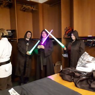 Uno scatto dal backstage di Villa Cagnola