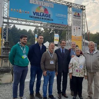 Anche il presidente della Regione Attilio Fontana ha visitato il Villaggio della Sicurezza di Aime