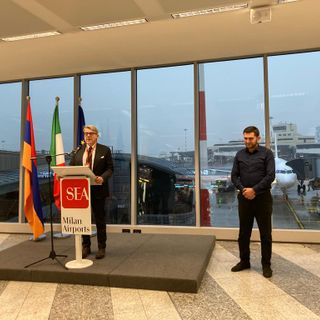 FlyOne Armenia inaugura il volo su Malpensa FlyOne Armenia inaugura il volo su Malpensa