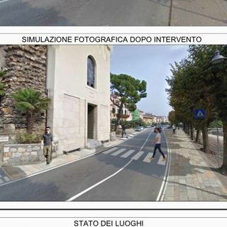 Angera, il Comune mette in sicurezza l'uscita pedonale dal Santuario della Madonna della Riva