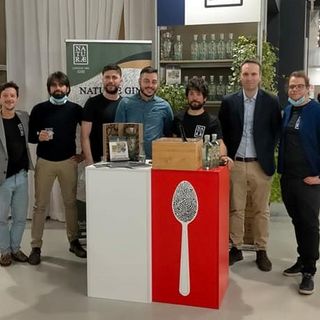 Lo stand di Naturae Gin a Identità Golose alla Fiera di Milano