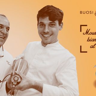 Buosi da mangiare - mousse al cioccolato bianco con inserto al passion fruit