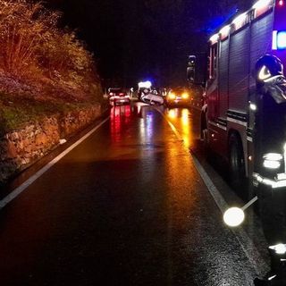 L'incidente di ieri a Cunardo (foto vigili del fuoco)