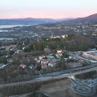 L'area dello svincolo vista dall'alto