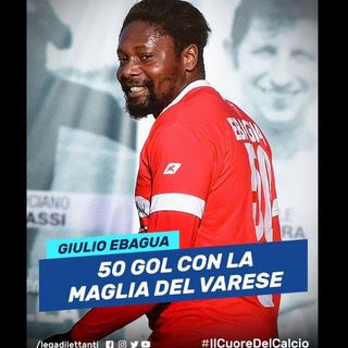 La Lega dilettanti celebra i 50 gol di Ebagua: «Forza Giulio, continua a gonfiare la rete»