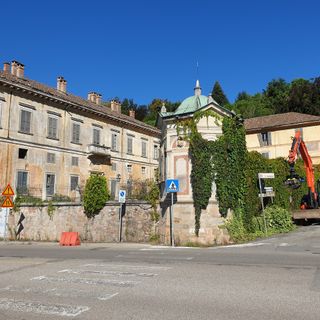 Induno Olona, partiti stamattina i lavori di sistemazione del muro di Villa Castiglioni