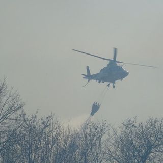 Vento forte su tutta la provincia: alberi caduti, tetti scoperchiati e incendi. Quaranta interventi dei vigili del fuoco, a Malnate Canadair in azione