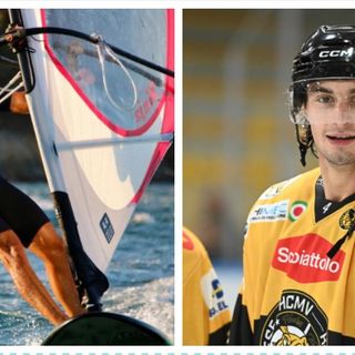 Vignoli, il Superman giallonero che vola sull'acqua: «D'inverno hockey, d'estate windsurf. I tifosi? Enormi. Con il Caldaro gara dalle mille emozioni»