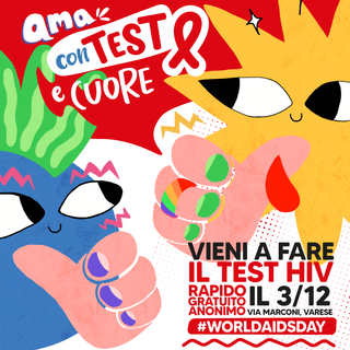 World Aids Day: test HIV gratuiti il 3 dicembre in piazza a Varese