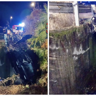 Auto finisce fuori strada e vola nel fosso: paura nel Comasco
