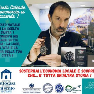 FOTO. Sesto Calende, i commercianti "ci mettono la faccia": «Comprate nei piccoli negozi»