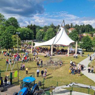 Il parco pubblico di Venegono Inferiore in una immagine di repertorio dalla pagina Facebook del sindaco Premazzi