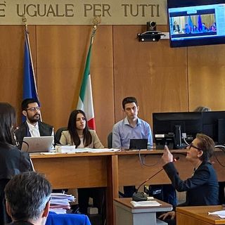 Marta Criscuolo durante il processo a Varese (foto da LuinoNotizie.it)