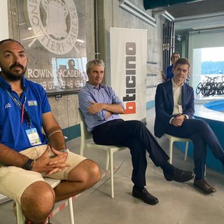 Da sinistra Pierpaolo Frattini, Davide Galimberti e Lucio Tubaro di BTicino