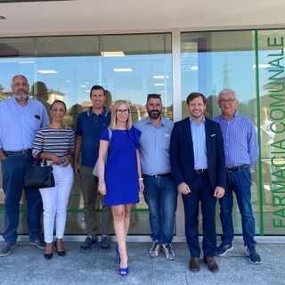 Emanuele Monti visita il cantiere della palazzina della salute a Castiglione Olona: «Progetto innovativo che avvicina l’offerta sanitaria al cittadino»