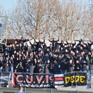 La Curva Nord a Seregno domenica scorsa