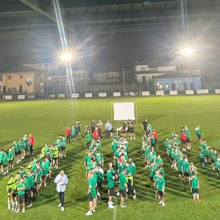L'Audax Valceresio schierata ieri sera al Peppino Prisco di Arcisate