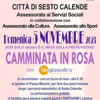 Camminata in rosa a Sesto Calende per combattere il tumore al seno