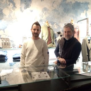 Da sinistra il proprietario de &quot;Il Clan Uomo&quot; Nicolò Rencricca e il responsabile Chicco Alesini
