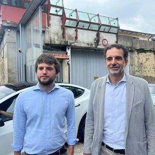 Alessandro Alfieri (a destra) insieme al consigliere comunale Giacomo Fisco