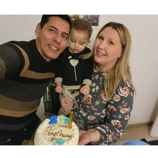 La foto della festa a casa - per cortesia della famiglia