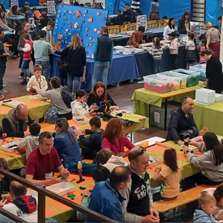 Uno scatto dall'edizione 2023 di "Un mattoncino per la ricerca"