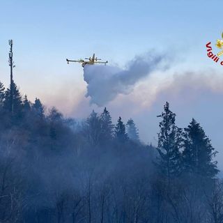 Montegrino, si alza il vento e la montagna torna a bruciare. Rogo sotto controllo, sarà monitorato per tutta la notte