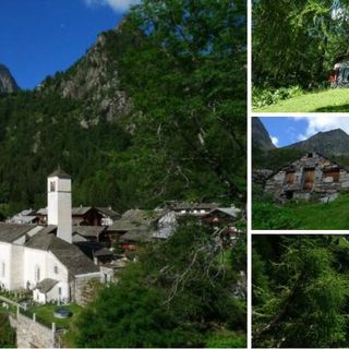 Mario Chiodetti nel suo eremo di Rima San Giuseppe, in Valsesia