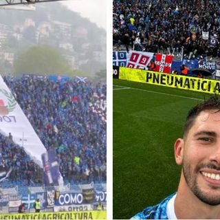 Curva stracolma e selfie vittoria per Goldaniga (foto tratte dalla pagina Facebook di Como 1907)